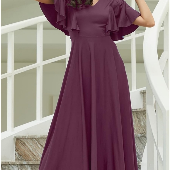 KOH KOH Womens Long Elegant Bridesmaid Evening Cocktail Modest Maxi Dress - Picture 3 of 4